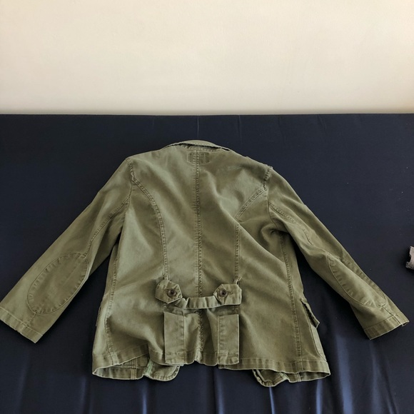 Army green 3/4 sleeve jacket - Picture 2 of 2